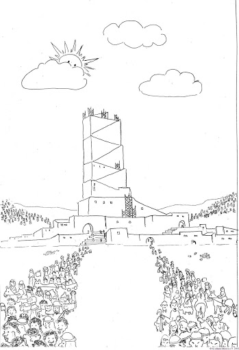 Desenho Para Colorir Torre de Babel - Imagens Grátis Para Imprimir - img  26005