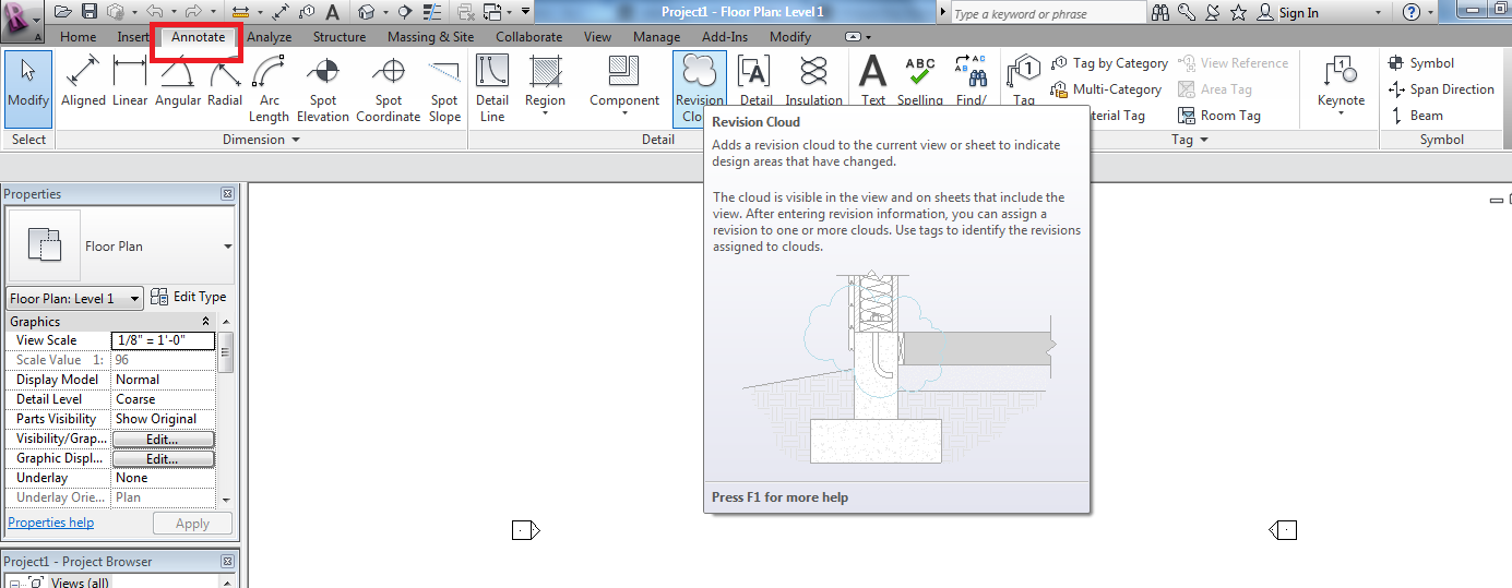 Lệnh Revision Cloud trong Revit Tự học Revit MEP