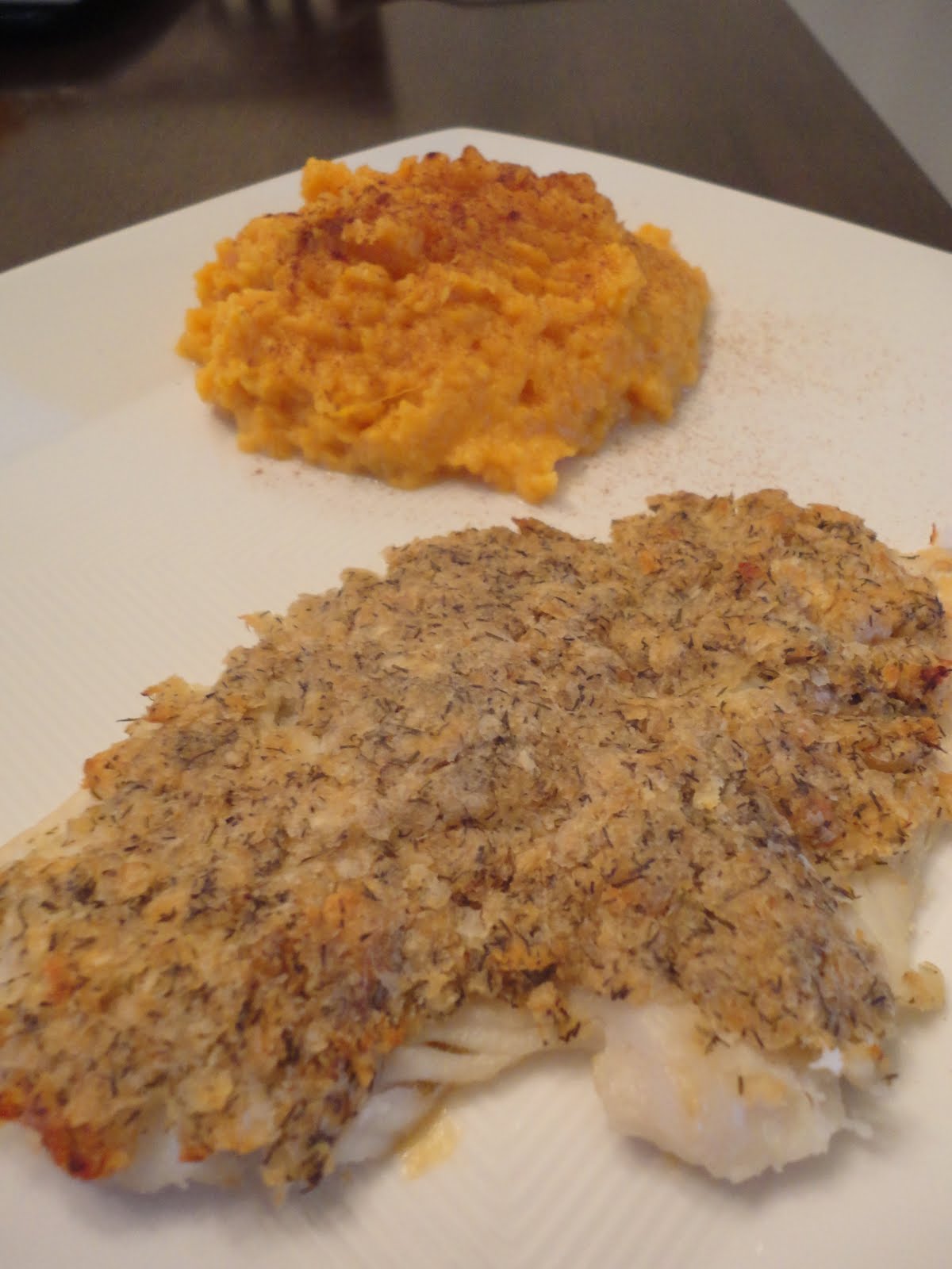 A Pirate's Journey in the Kitchen PotatoCrusted Tilapia with Mashed