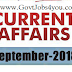 6th September 2018 Current Affairs