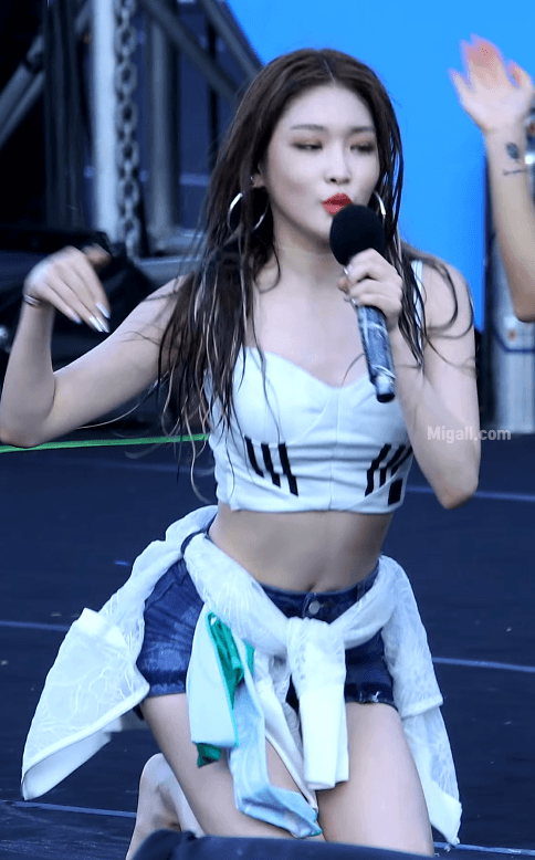 물에 젖은 청하....