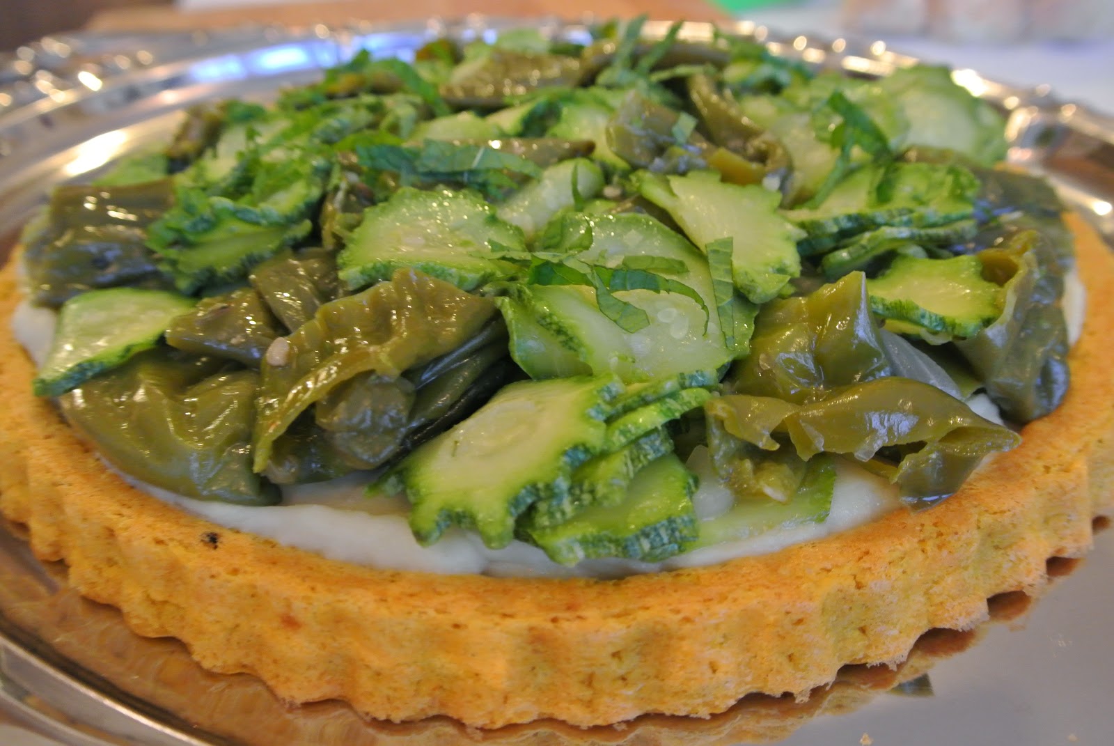 torta di legumi e vegetali