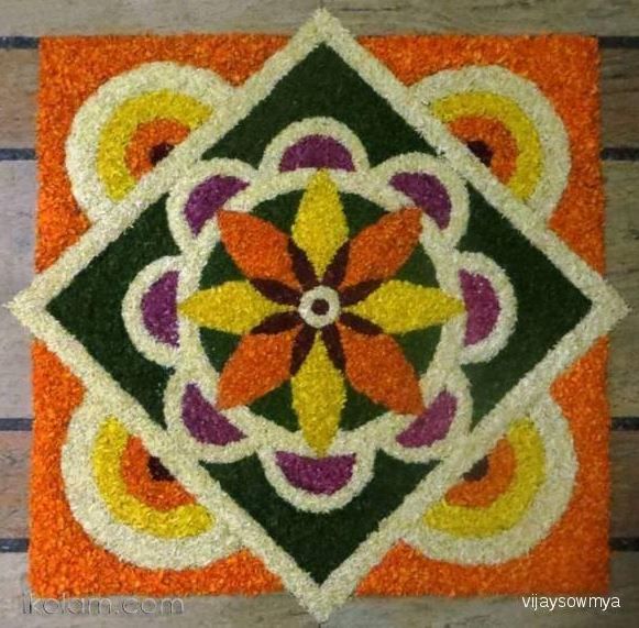 simple and easy rangoli designs with dots for home