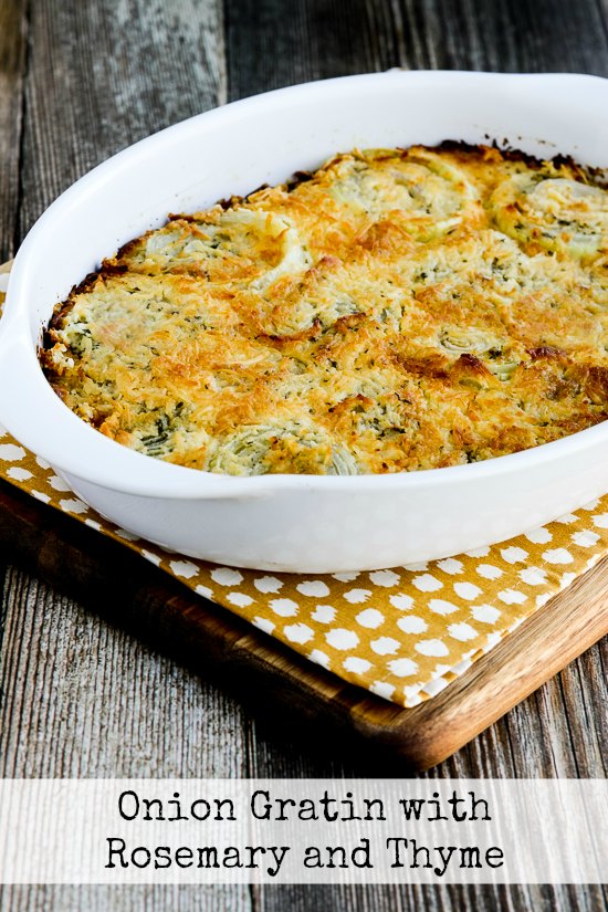 Kalyn's Kitchen® Onion Gratin with Rosemary and Thyme