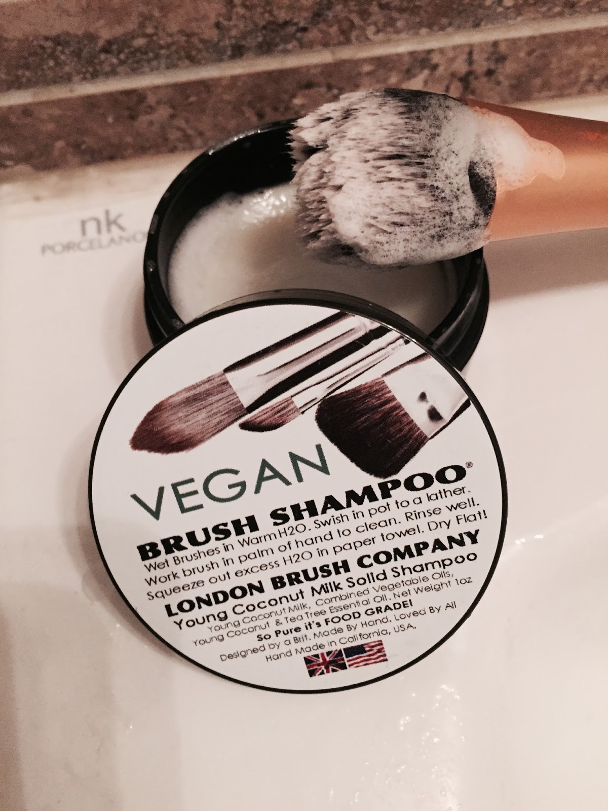 Cleaning Brushes Made Easy with Vegan Brush Shampoo
