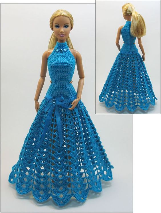 Luty Artes Crochet: Vestidos de bonecas .