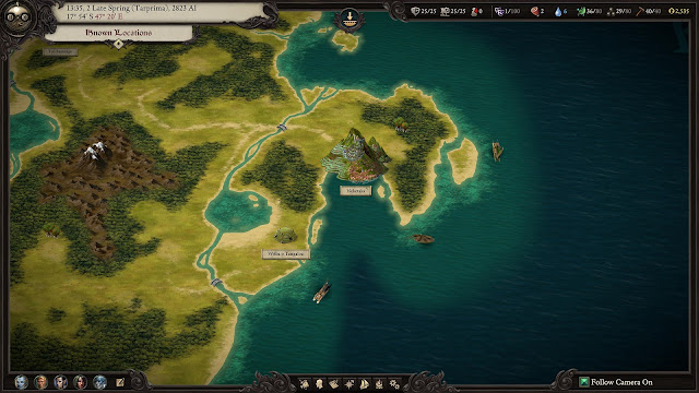 Pillars of Eternity II Deadfire - world map