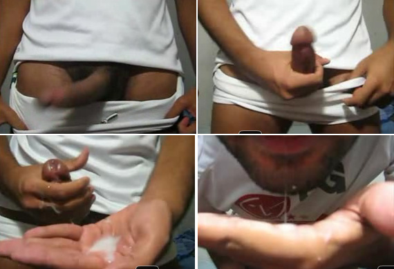 São Paulino punheteiro provando próprio leite
