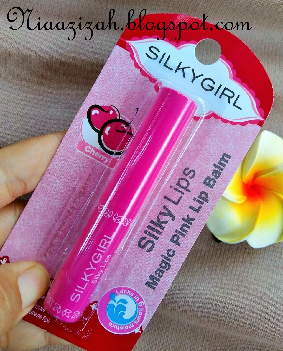 ♥Nia Azizah♥ Review Lip Balm 07 Cherry Silky Lips Magic Pink Lip Balm