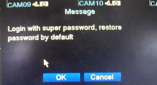 reset password XMeye DVR (HD iDVR)