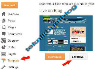 edit template blog