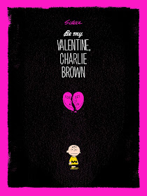Be My Valentine, Charlie Brown Peanuts Variant Edition Screen Print by Jayson Weidel