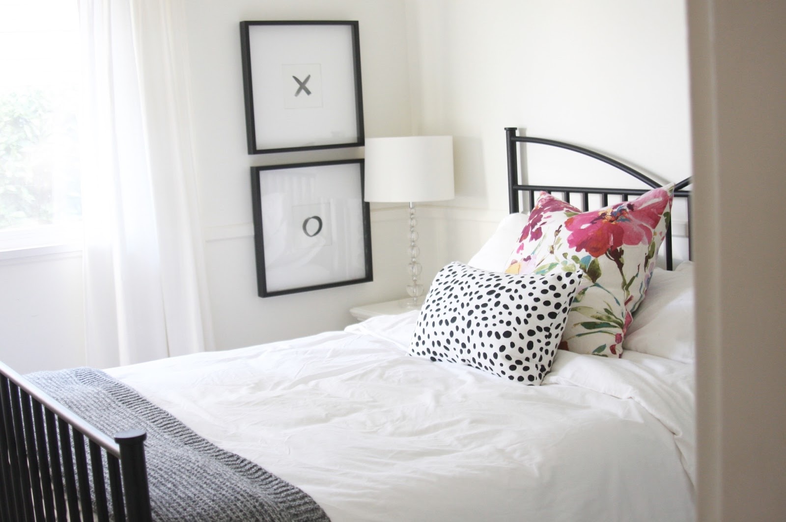 Budget Friendly Guest Room Makeover Markova Design Our Guest Room Was A Sad Dark That Few Years Ago Received Fresh Coat Of Warm White Paint We Are Ing So No Major Renovations Can Be Done But