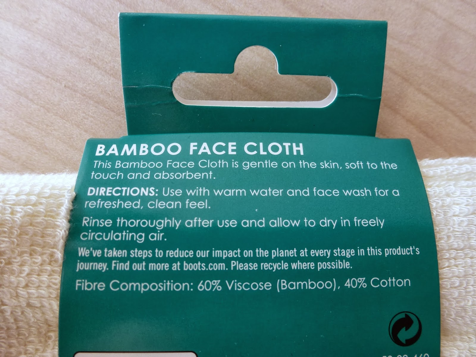 Miss Bella blogs Bamboo Face Cloth