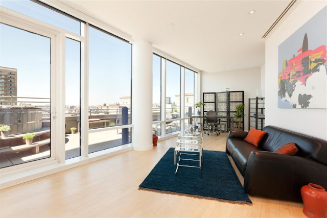 Photo of home office in one of the most beautiful penthouses