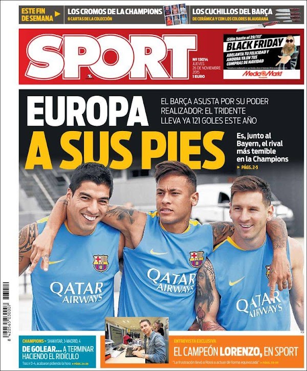 FC Barcelona, Sport: "Europa a sus pies"