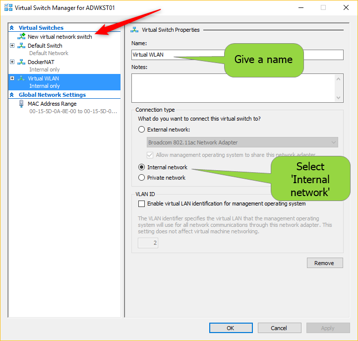 Integration stuff Enabling network connectivity via WiFi adapter in