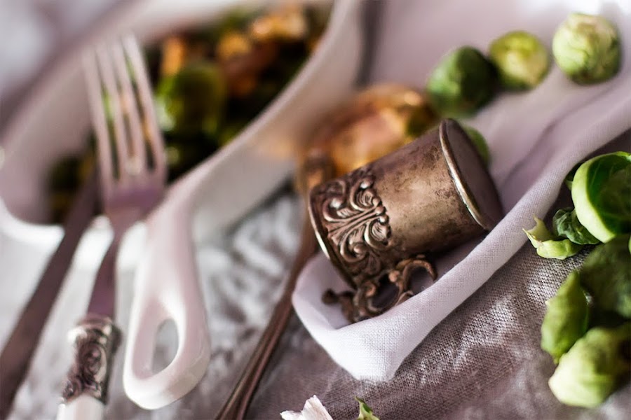 Receta de temporada, coles de Bruselas con setas