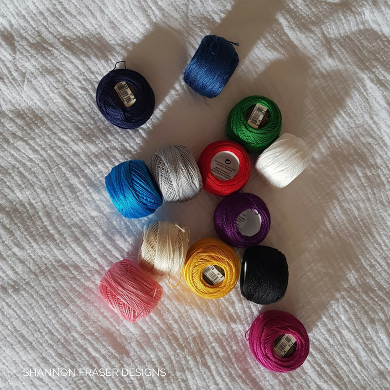 Shannon Fraser Designs Big Stitch Hand Quilting Thread List of 20