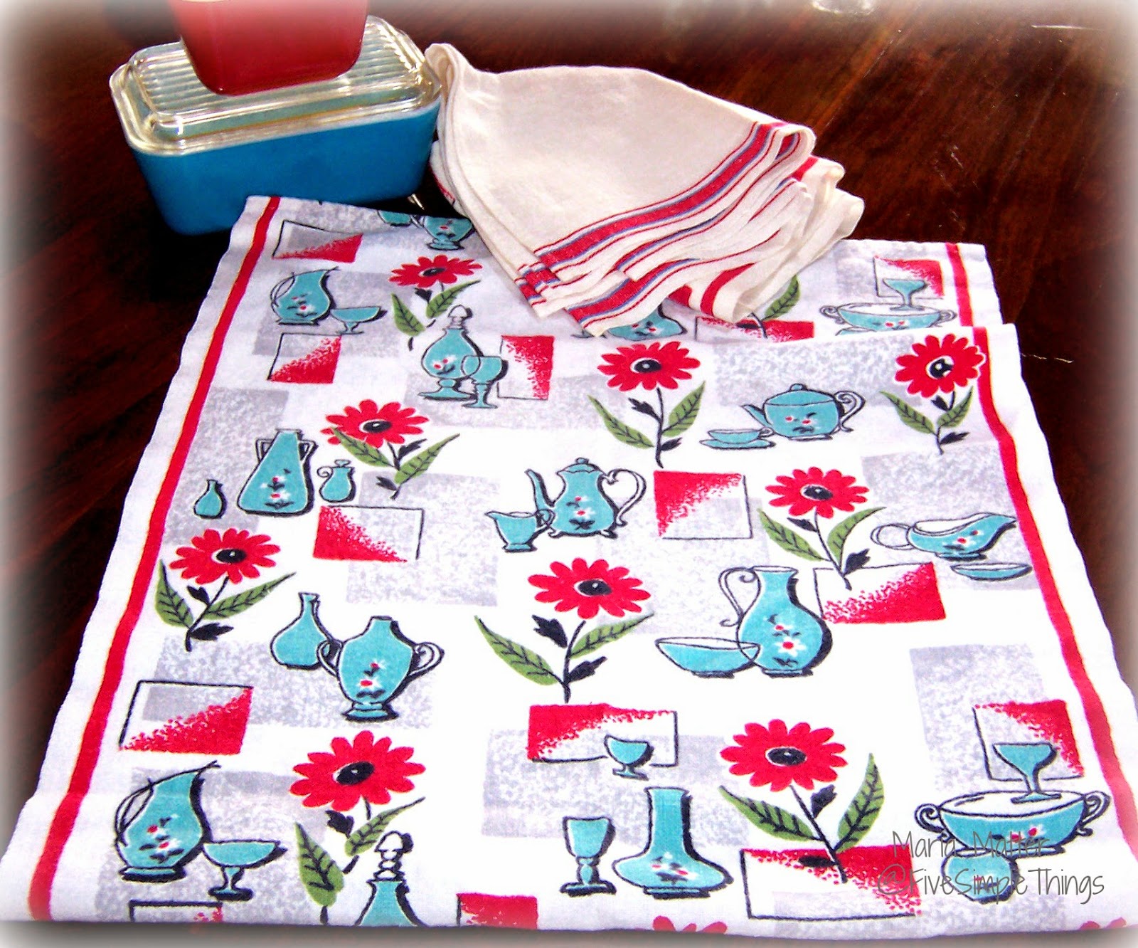 Five Simple Things Vintage Dish Towels what should I do?