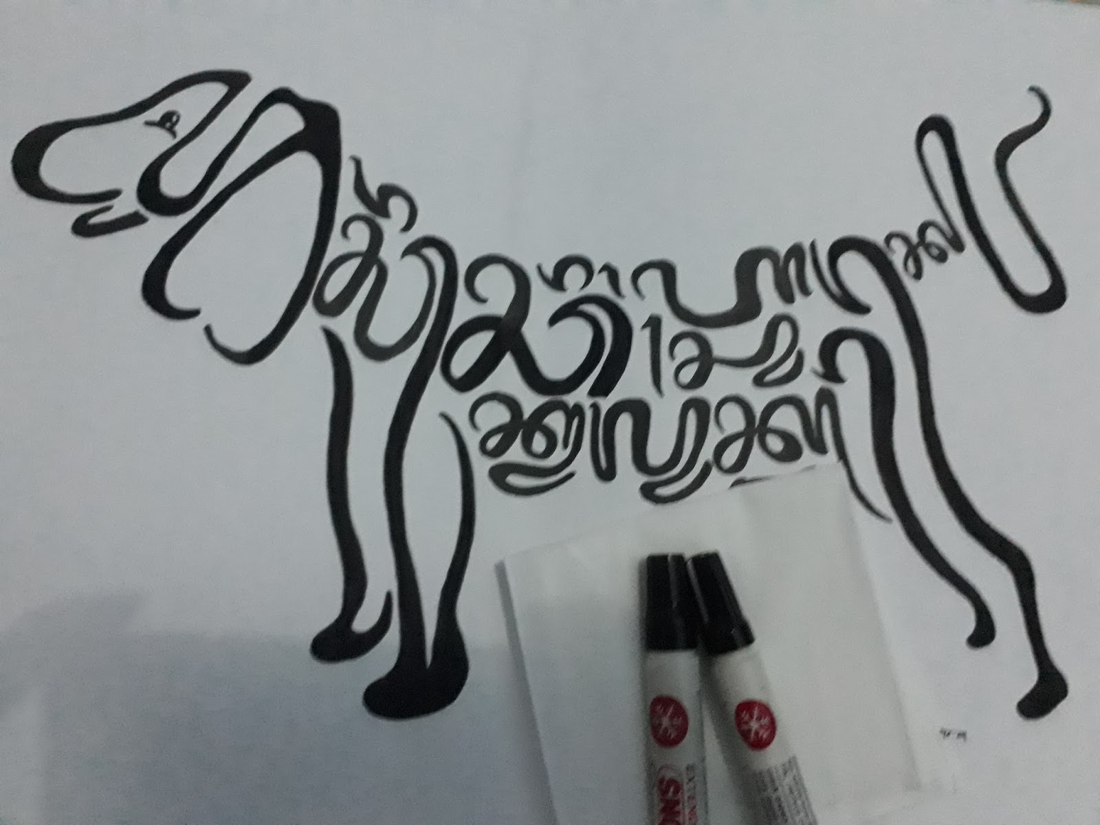 Rajegang Basa Baline KALIGRAFI AKSARA BALI