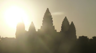 Amanecer en Angkor Wat.