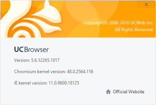 New UC Browser v6.0.1308.1011 For 2017