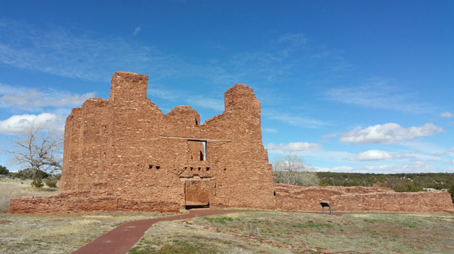 Ruins of Quarai Salinas Pueblo Mission in Mountainair, New Mexico