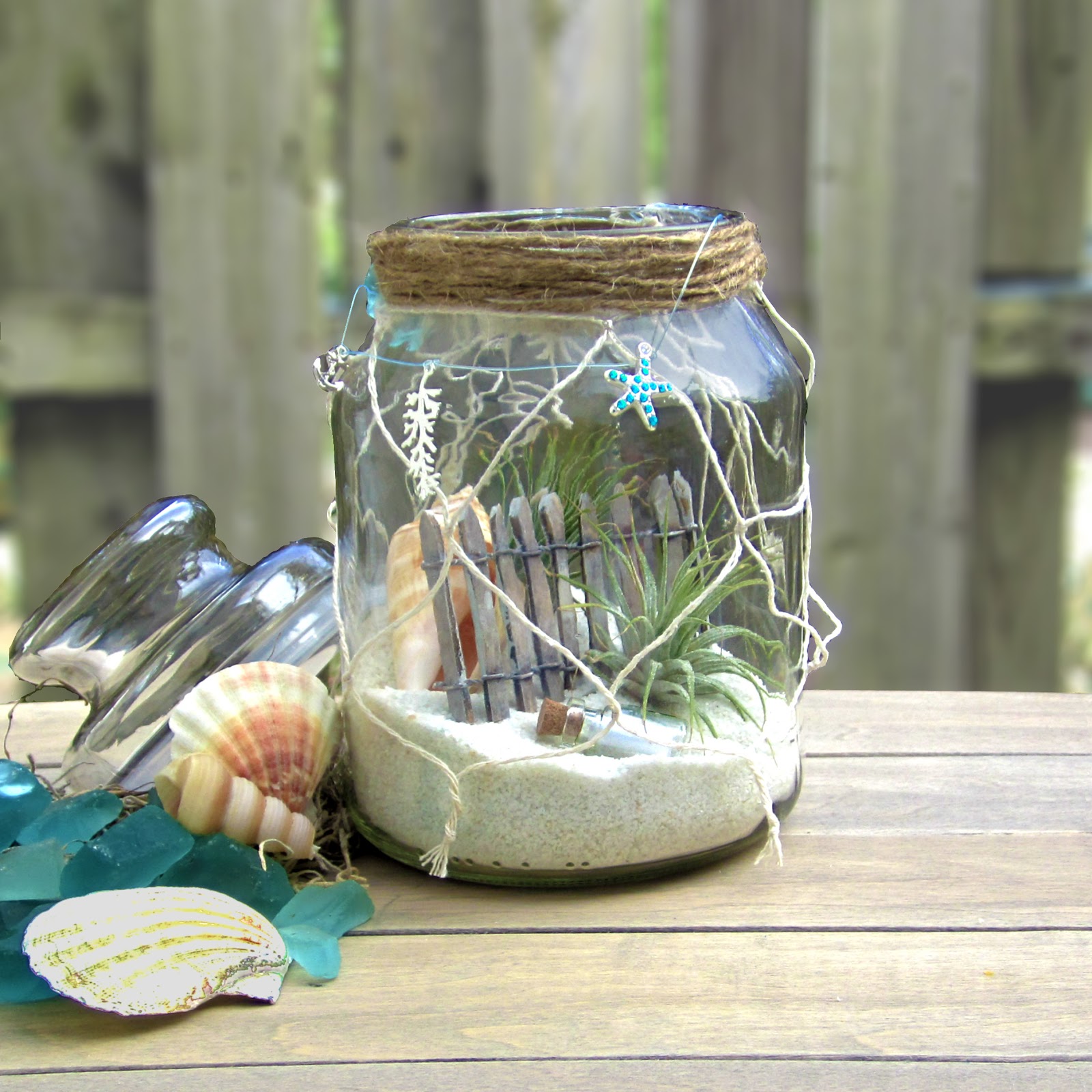 Painting Glass Jars Ocean Theme Painting Glass Jars Ocean Theme