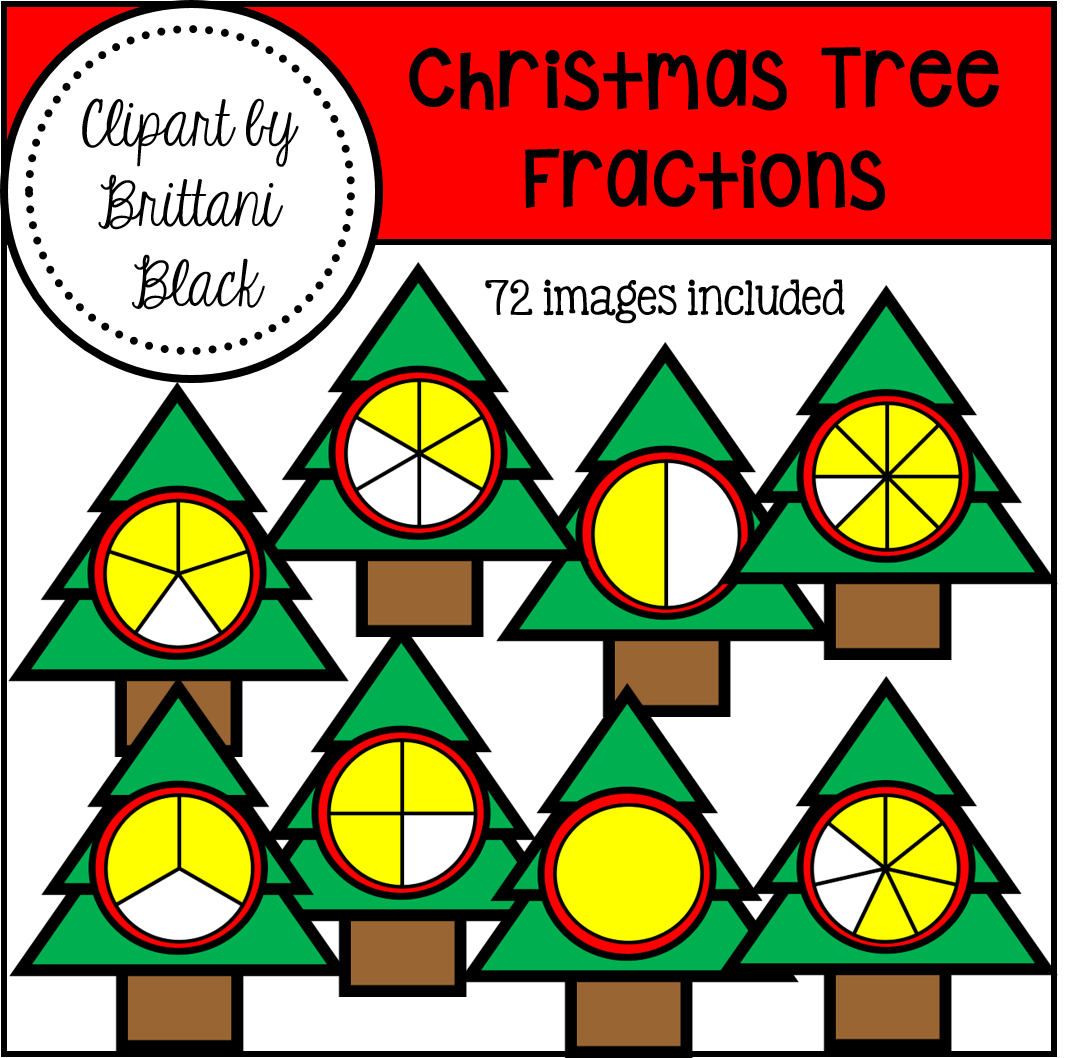 Printables Christmas Fractions mrs blacks bees may 2016 i have chosen two of my fractions clipart packs apple and christmas tree both sets are 50 off