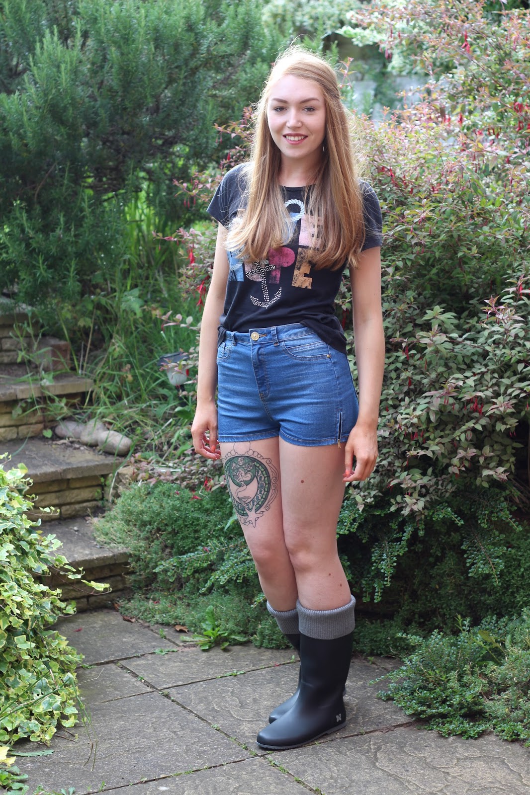 wellies festival outfit