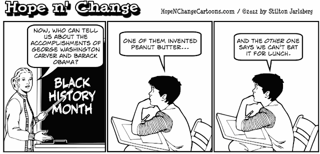 stilton’s place, stilton, political, humor, conservative, cartoons, jokes, hope n’ change, black history month