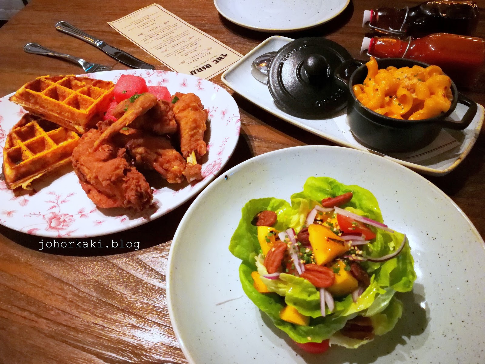 The Bird Southern Table & Bar at MBS Atas Fried Chicken & Waffles. Is