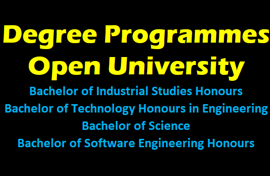 Degree Programmes @ Open University