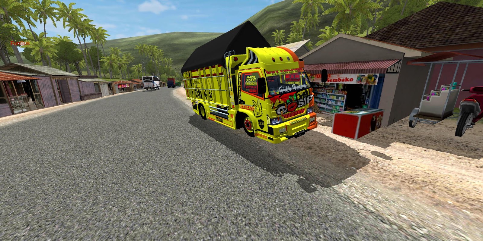 Mod Truck Canter FE74HD HSD Custom AntiGosip BUSSID V3.0 - ADI SEMBILANLIMA