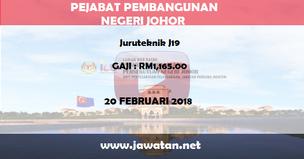 Jawatan Kosong di Pejabat Pembangunan Persekutuan Negeri (PPN) Johor Jawatan Kosong di Pejabat Pembangunan Persekutuan Negeri (PPN) Johor
