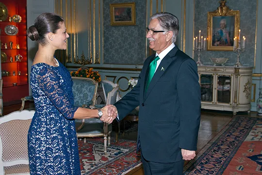 Crown Princess Victoria met with the Chairman of the Senate of Pakistan