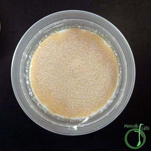 Morsels of Life - Pesto Swirl Bread Step 2 - Sprinkle yeast over milk.
