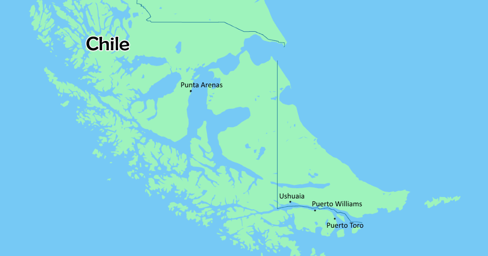 Puerto Toro Chile Map The World's Southernmost City | Amusing Planet