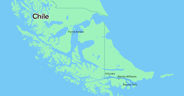 Puerto Toro Chile Map The World's Southernmost City | Amusing Planet