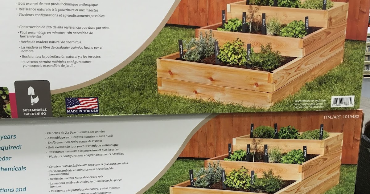 Lapp Structures YardCraft Western Red Cedar Raised Garden Bed Costco
