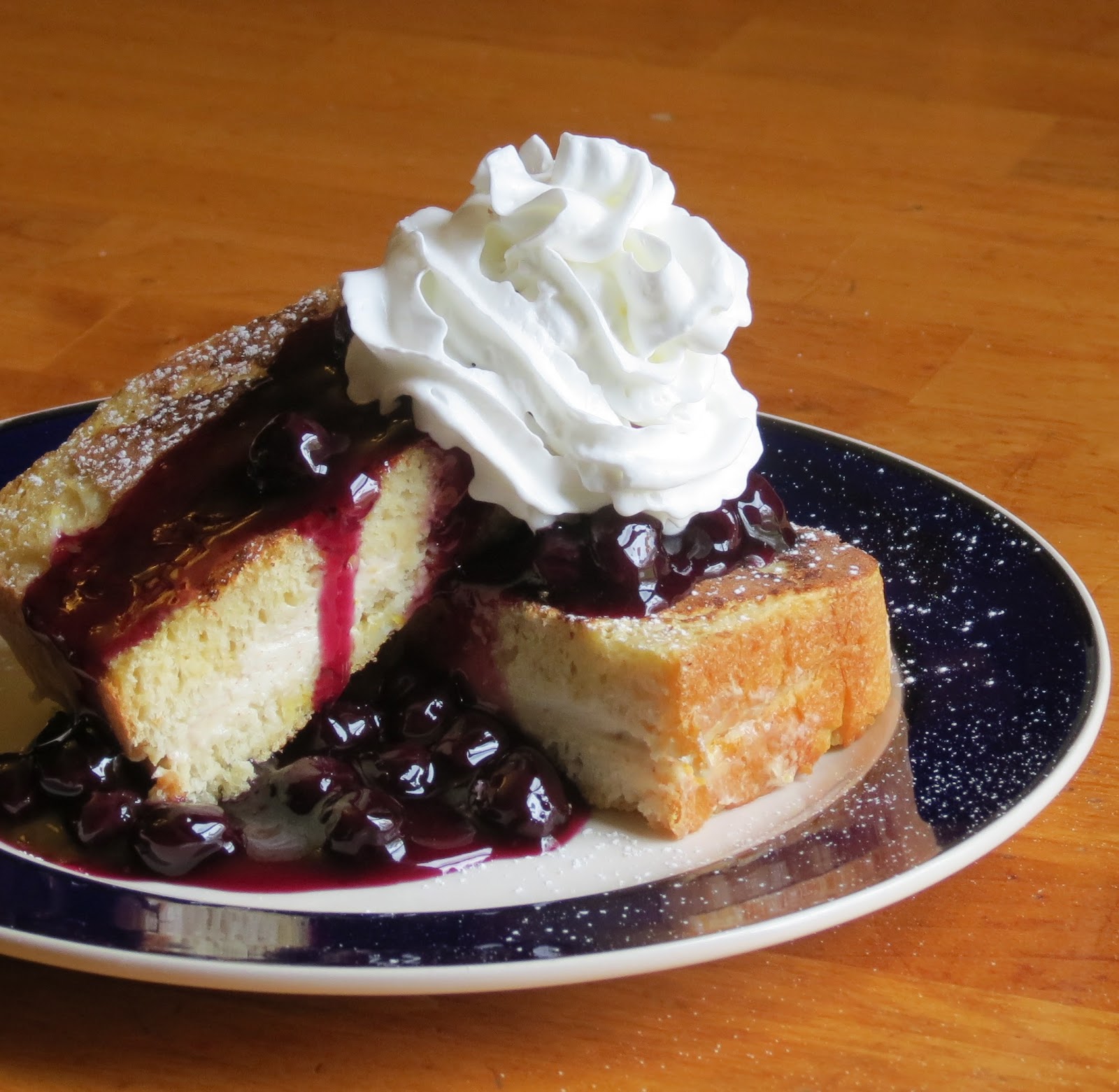 Nummy Kitchen Stuffed French Toast with Blueberry Sauce Random