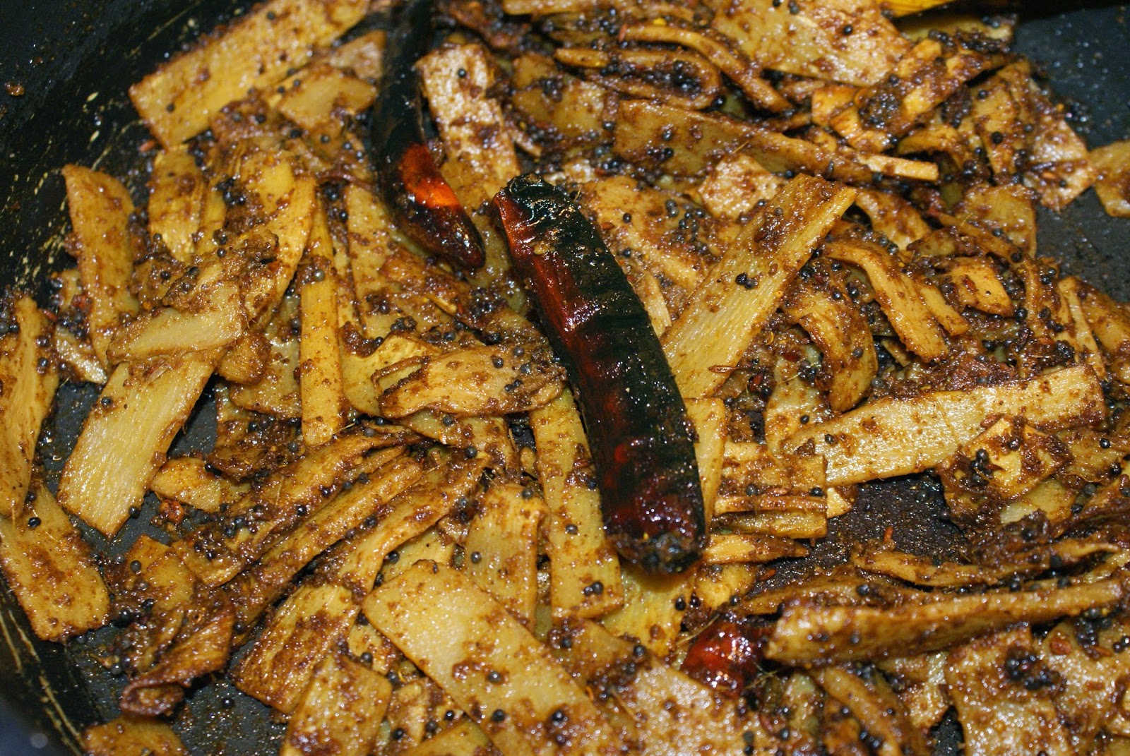 Nepali Tummy!! Crispy Mustard Bamboo Shoot Recipe!!