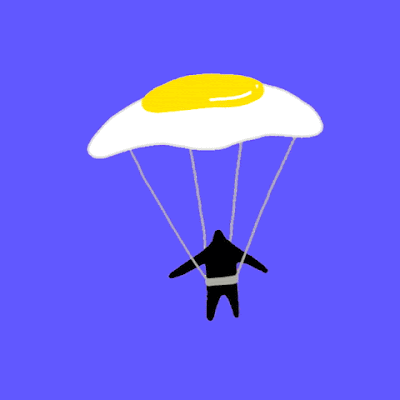 KUMPULAN GAMBAR ANIMASI TERJUN PAYUNG LUCU | Parachute Animation Gif