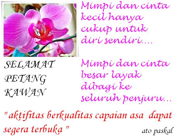 NYANYIAN HATI Ucapan Selamat Siang dan sore