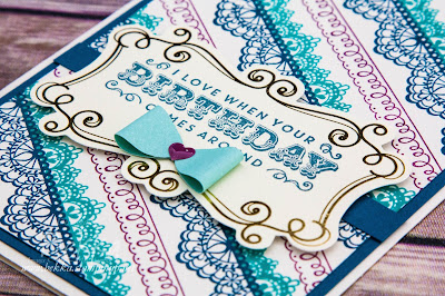 Beautiful Birthday Card made using supplies from Stampin' Up! UK - buy them here