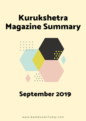 Kurukshetra Magazine Summary: September 2019