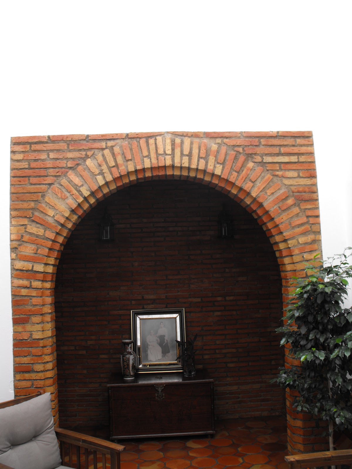 Suelos de barro: Arco de ladrillo