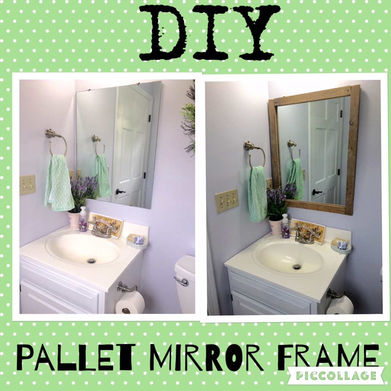 Distress Yourself Out! DIY Pallet Mirror Frame