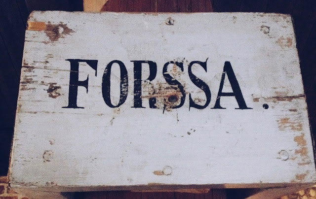 Forssa-kyltti Forssan kotiseutumuseosta